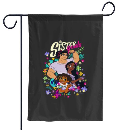 Disney Encanto Mirabel Isabela Luisa Sister Goals Garden Flags