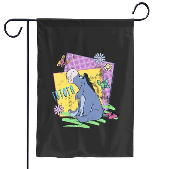 Disney Winnie The Pooh Eeyore Retro Butterflies Garden Flags