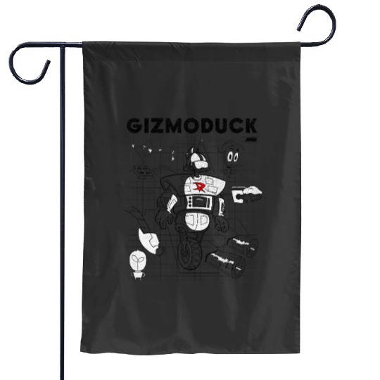 Disney DuckTales Gizmoduck Schematic Garden Flags