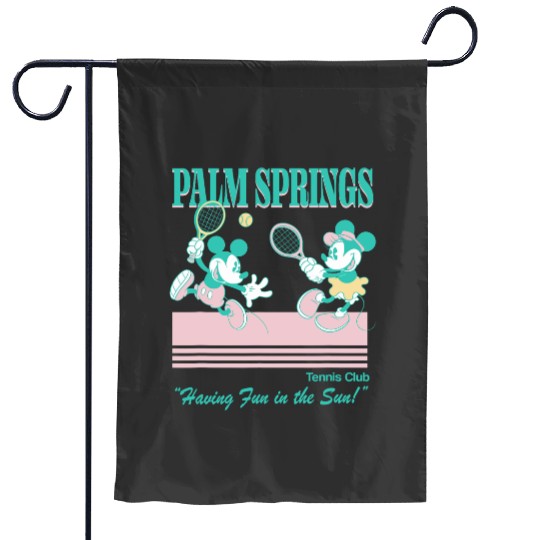 Disney Mickey And Friends Palm Springs Tennis Club Vintages Garden Flags