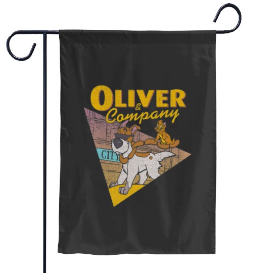 Disney Oliver Company Graphic Garden Flags