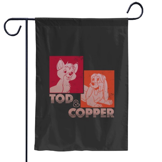 Disney The Fox and the Hounds Tod Copper Retro Garden Flags