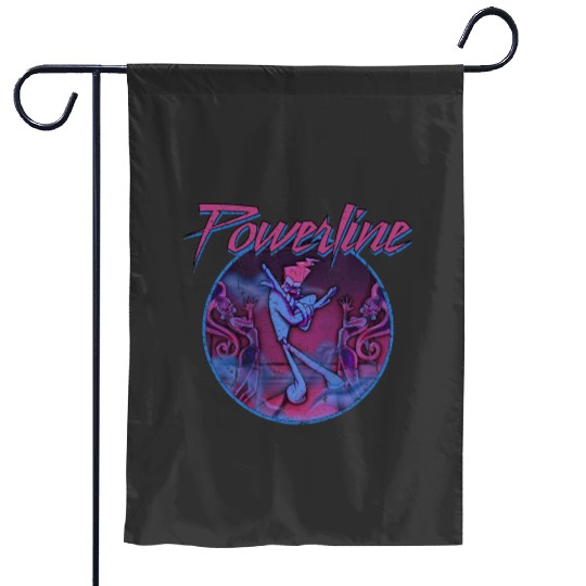 Disney A Goofy Movie Powerline Neon Disco Style Distressed Garden Flags