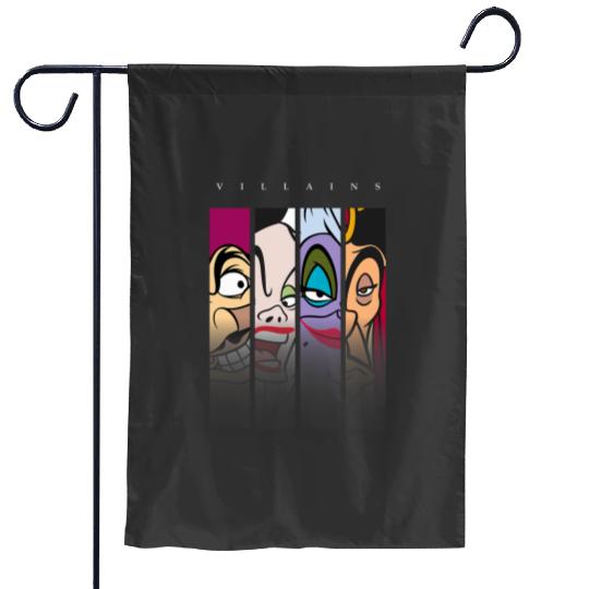 Disney Villains Ursula Captain Hook Cruella Jafar Garden Flags