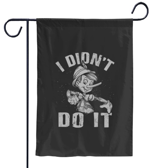 Disney Pinocchio 2022 I Didnt Do It Distressed Logo Garden Flags