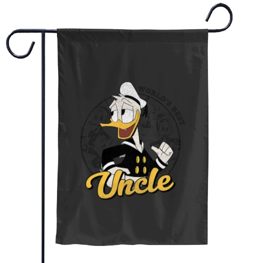 Disney Donald Duck Worlds Best Uncle Circle Portrait Garden Flags