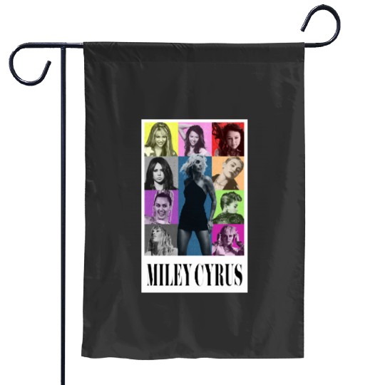 Miley Cyrus Eras Tour Shirt Flowers Garden Flags