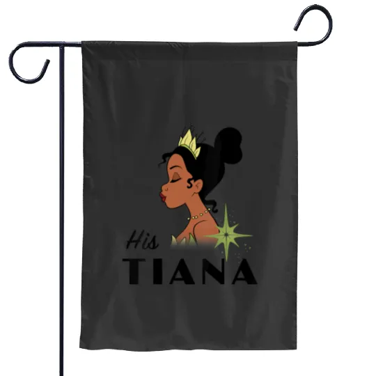 Womens Disney The Princess And The Frog His Tiana Couples VNeck Garden Flags