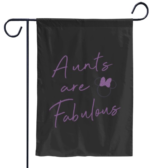 Disney Minnie Mouse Aunts Are Fabulous Purple Text Garden Flags