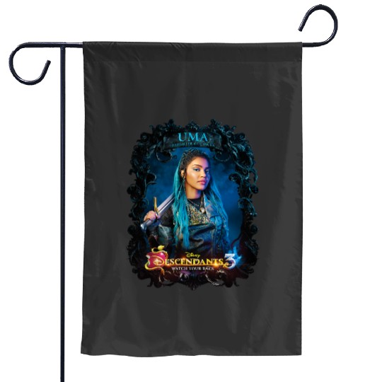 Disney Descendants 3 Uma Watch Your Back Garden Flags
