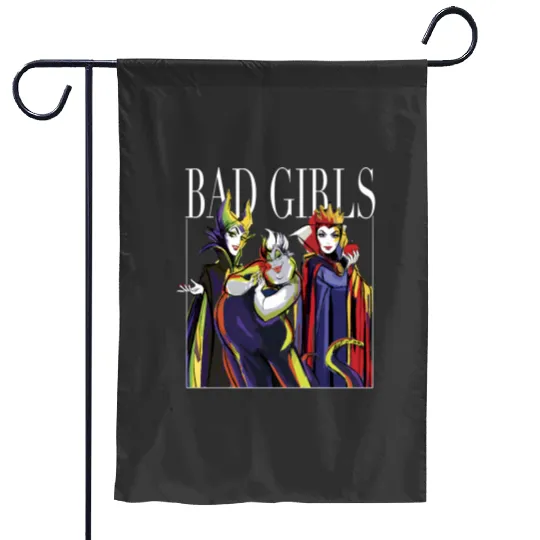 Disney Villains Bad Girls Group Shot Painted Graphic Hoodie Pullover Hoodie Garden Flags