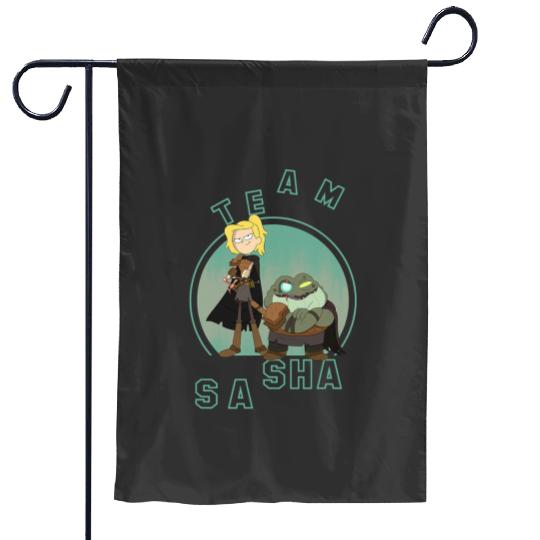 Disney Channel Amphibia Team Sasha Garden Flags