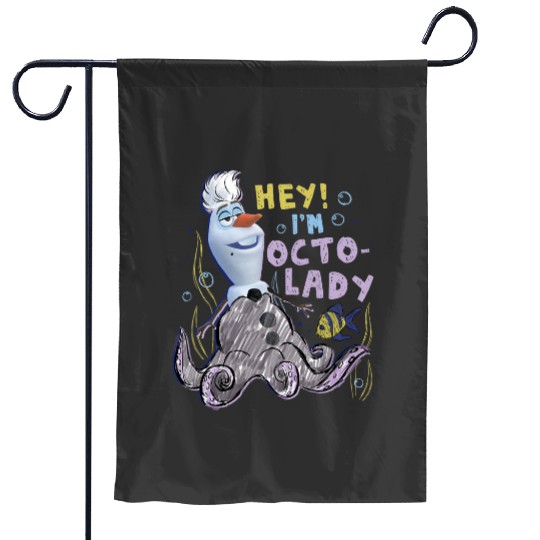 Disney Olaf Presents Ursula Costume Sketch Garden Flags