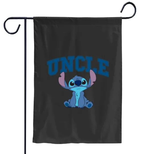 Disney Lilo Stitch Uncle Sitting Stitch Fathers Day Garden Flags