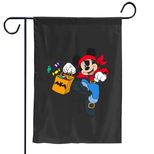 Disney Halloween Mickey Mouse Pirate Garden Flags