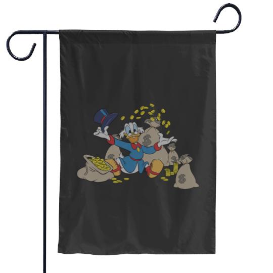 Disney Ducktales Scrooge McDuck Coins Garden Flags