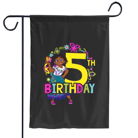 Disney Encanto Maribel 5th Birthday Smile Floral Portrait Garden Flags