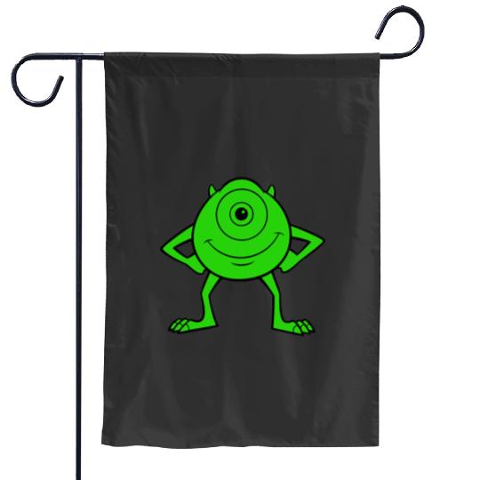 Disney Pixarss Monsters Inc. Mike Wazowski Cyclops Retro Garden Flags
