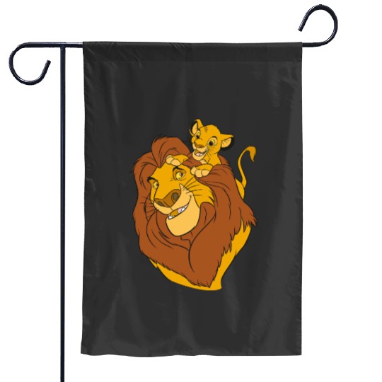 Disney The Lion King Simba and Mufasa Crewneck Sweatshirt Sweatshirt Garden Flags