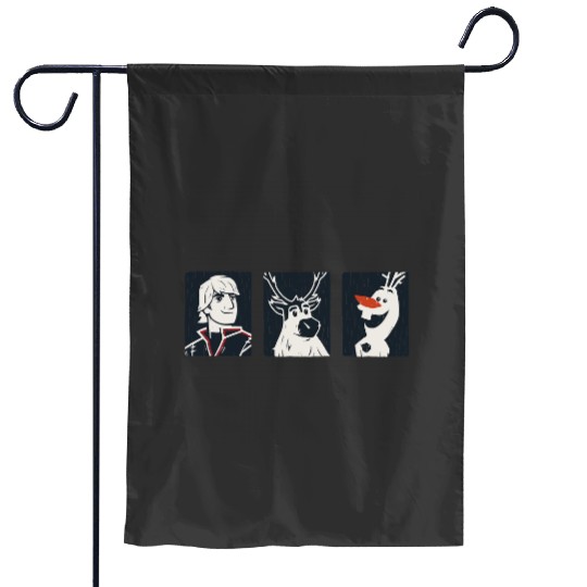 disney frozenss 2 Kristoff Sven and Olaf Garden Flags
