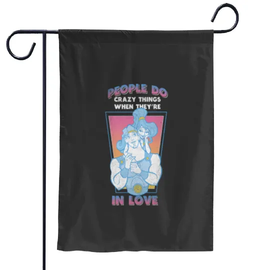 Disney Herculesss Valentines Day Vintagess Megara In Love Garden Flags