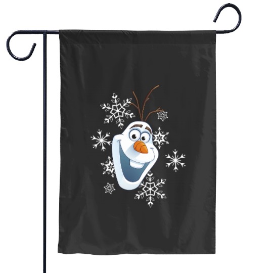 disney frozens Olaf Smile Snowflake Christmas Garden Flags