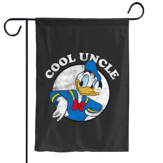 Disney Mickey Friends Donald Duck Vintagess Cool Uncle Logo Garden Flags