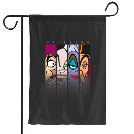 Disney Villains Ursula Captain Hook Cruella Jafar Garden Flags