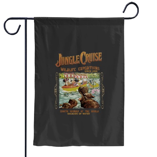 Disney Garden Flags, Vintage Disney Jungle Cruise Ride Garden Flags