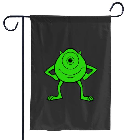 Disney Pixarss Monsters Inc. Mike Wazowski Cyclops Retro Garden Flags