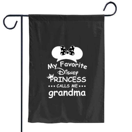 Disney Princess Calls Me Grandma Garden Flags, Disney Trip Gift for Granddaughter