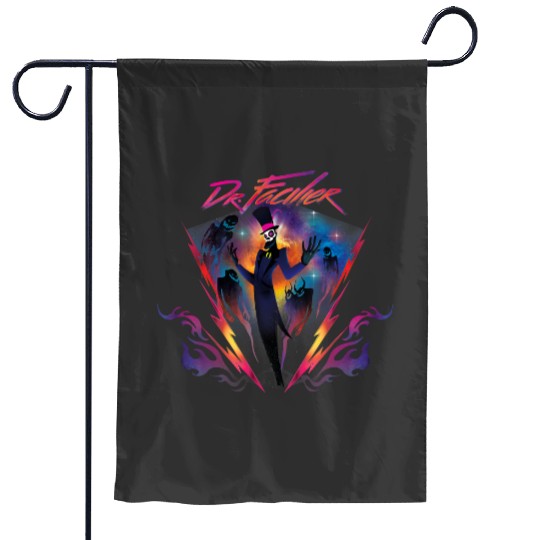 Disney Villains Dr. Facilier 90s Rock Band Neon Garden Flags