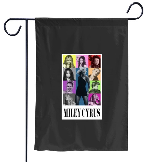 Miley Cyrus Eras Tour Shirt Flowers Garden Flags