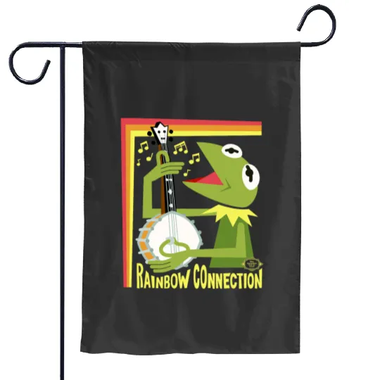 Disney The Muppet Movie Kermit Rainbow Connection Stylized Garden Flags