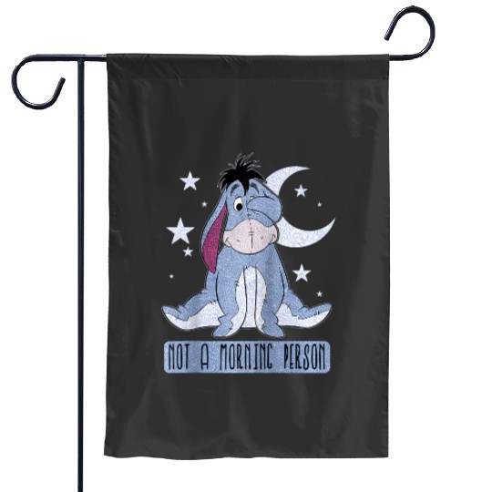 Disney Winnie The Pooh Eeyore Not A Morning Person Raglan Baseball Tee Garden Flags