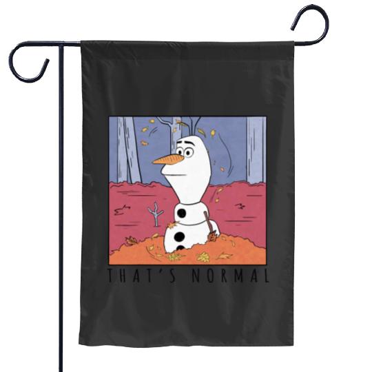 disney frozenss 2 Olaf Thats Normal Garden Flags
