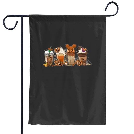 Disney Halloween Coffee Garden Flags, Mickey Halloween Garden Flags