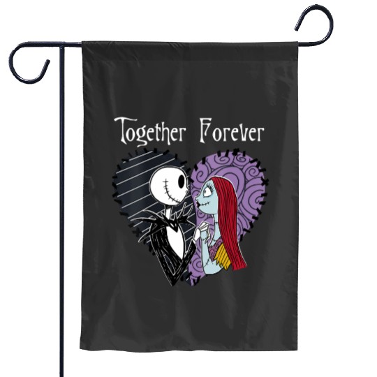 Womens Disney The Nightmare Before Christmas Jack Sally Together VNeck Garden Flags