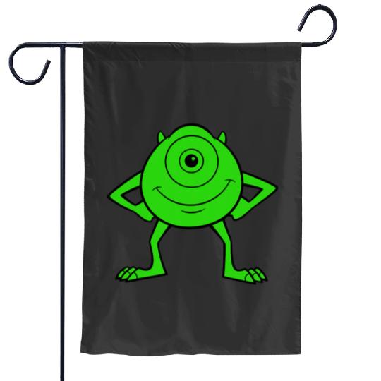 Disney Pixarss Monsters Inc. Mike Wazowski Cyclops Retro Garden Flags