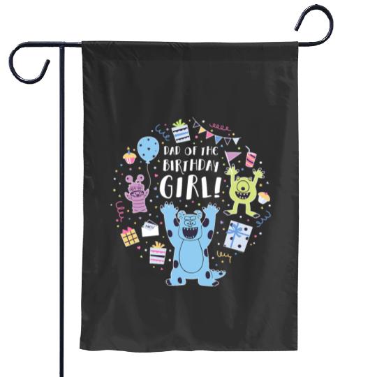 Disney and Pixars Monsters Inc. Dad of the Birthday Girl Garden Flags