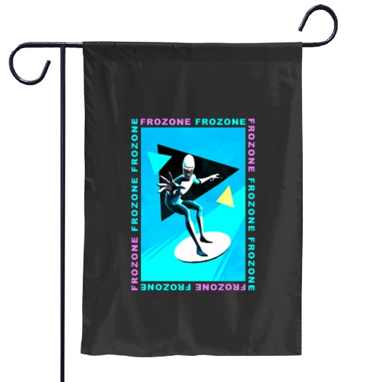 Disney Pixarss Incredibles 2 Frozone Retro Graphic Garden Flags