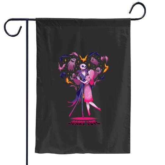 Disney The Nightmare Before Christmas Jack Sally Scary Love Garden Flags