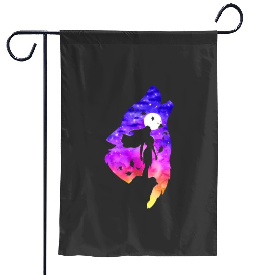 Disney Princesses Pocahontas Colors In The Silhouette Garden Flags