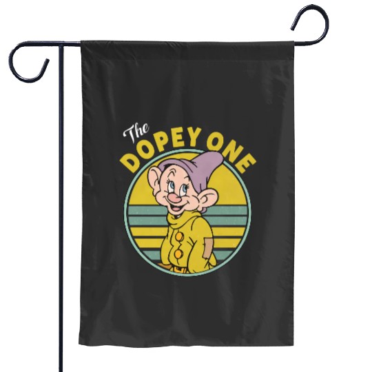 Retro 90s Vintage The Dopey One Garden Flags, Disney Snow White And Seven Dwarfs Garden Flags