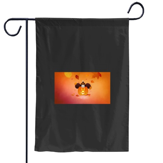 Celebrate Halloween the Disney Way with Mickey Pumpkin Ears : Mickey Halloween Garden Flags