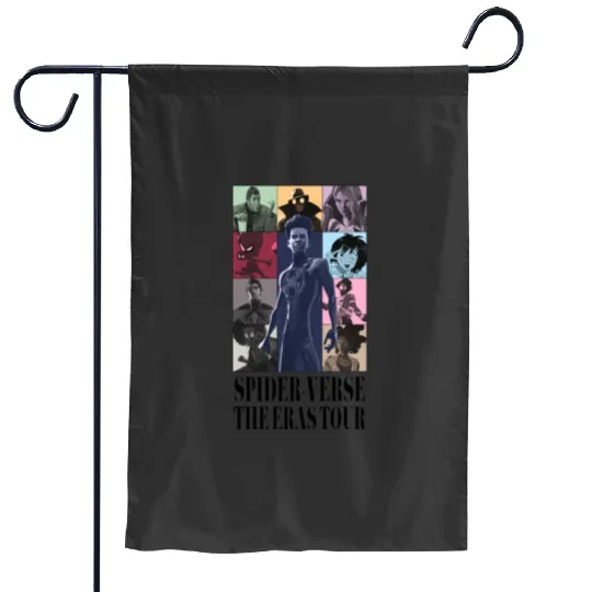 SpiderVerse Eras Tour with title Garden Flags