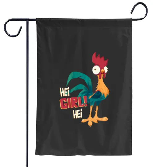Disney Moana Hei Hei Chicken Hei Girl Hei Premium Garden Flags