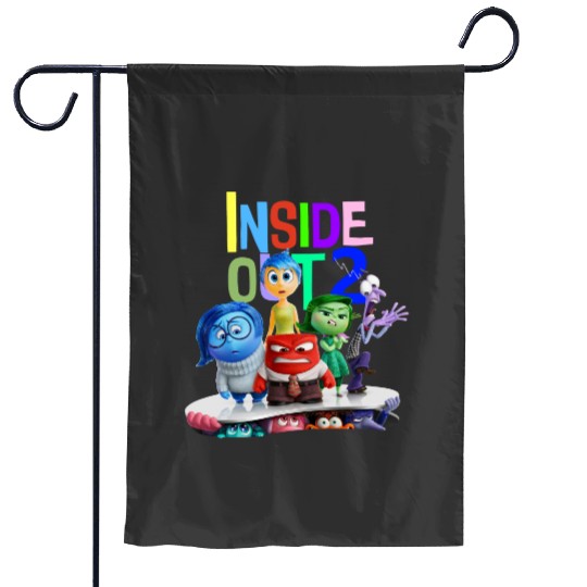 Disney Inside Out 2 Garden Flags, Inside Out Characters Garden Flags, Inside Out 2024 Movie Garden Flags