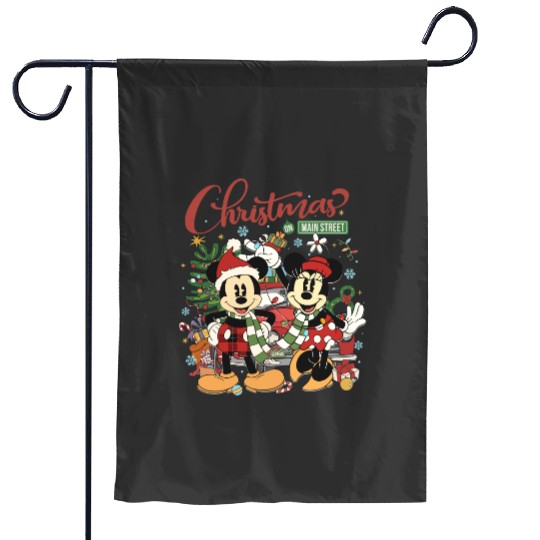 Discover Vintage Disney Christmas On Main Street Garden Flags, Minnie Mickey's Very Merry Christmas 2023