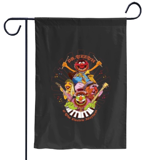 Disney The Muppets Dr Teeth Electric Mayhem Keyboard Band Garden Flags
